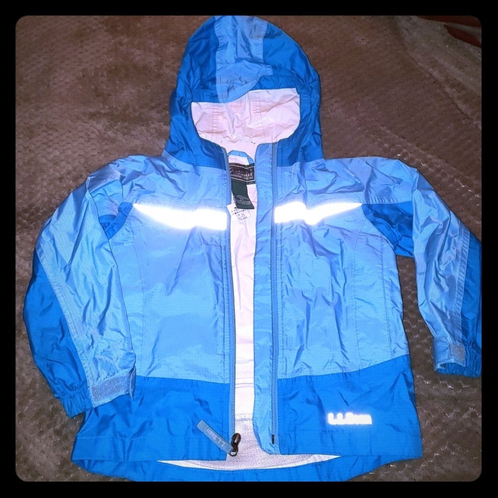 LL Bean  girls rain coat